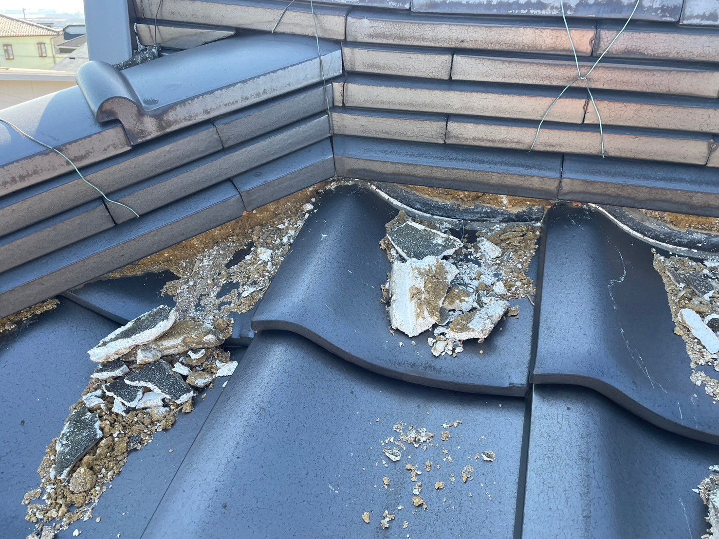 漆喰工事　施工中3